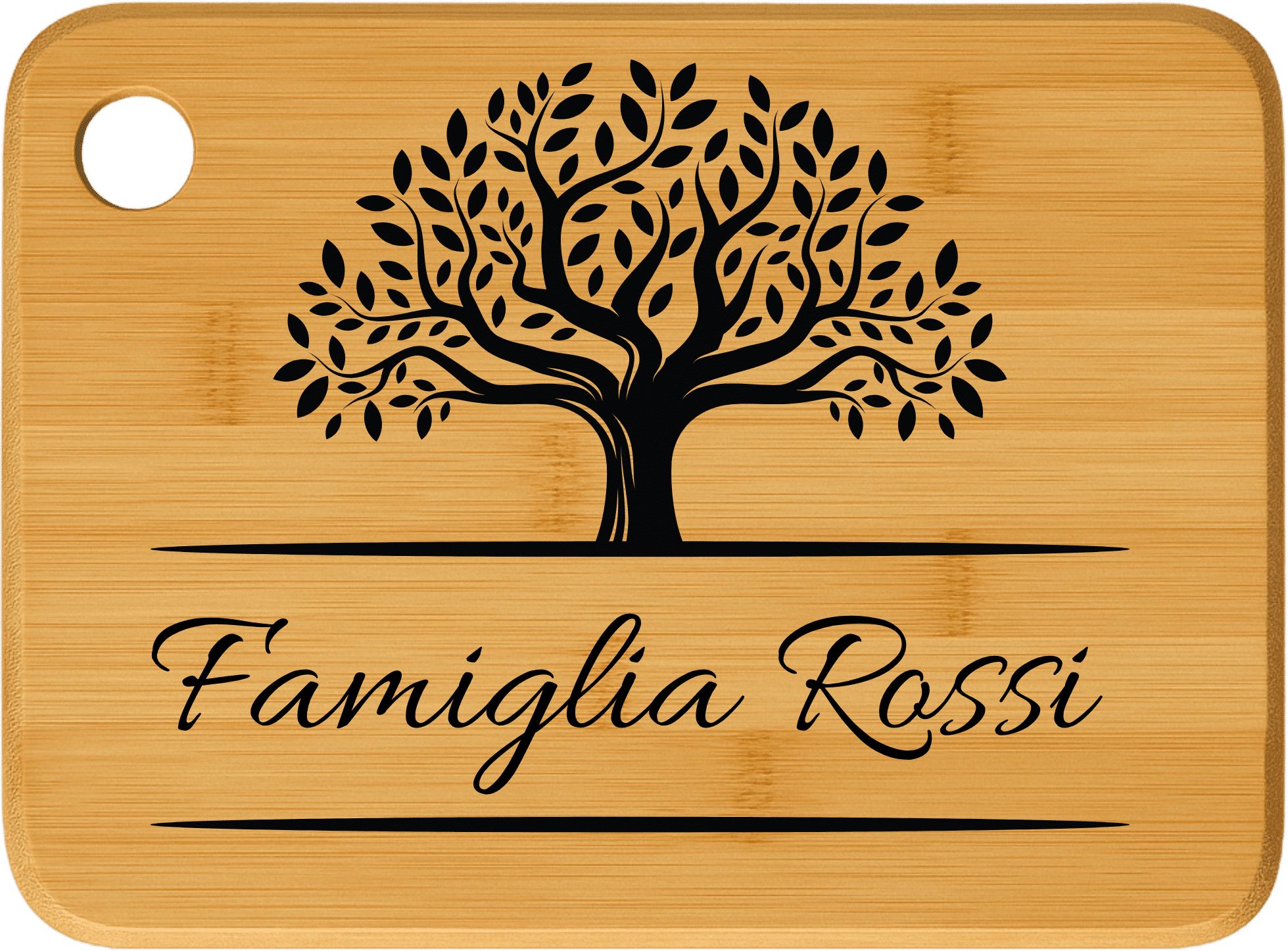 Tagliere in legno famiglia - immagine 3