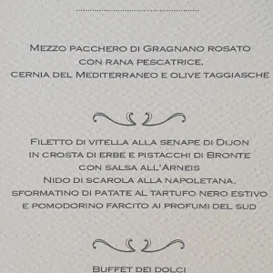 Menù – Classico Mod.2