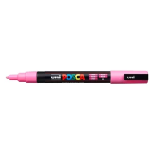 Pennarello acrilico Uni Posca PC-3M: rosa, 0.9 – 1.3 mm, cf. da 12 pz.
