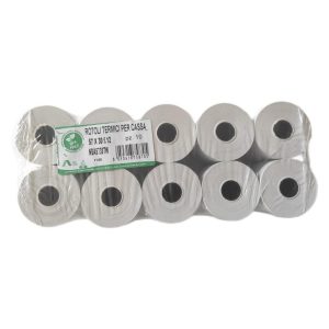 Carta termica omologata per misuratori fiscali Real Rotoli: rotoli, blister con 10 u., 57 mm x 30 m