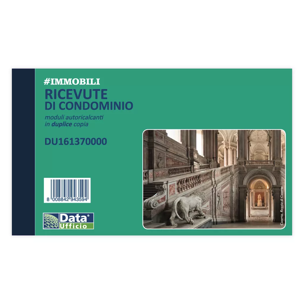 Blocco Data Ufficio ricevute di condominio: 50 fogli, in duplice copia, autoricalcante, 10 X 16.8 cm - immagine 3