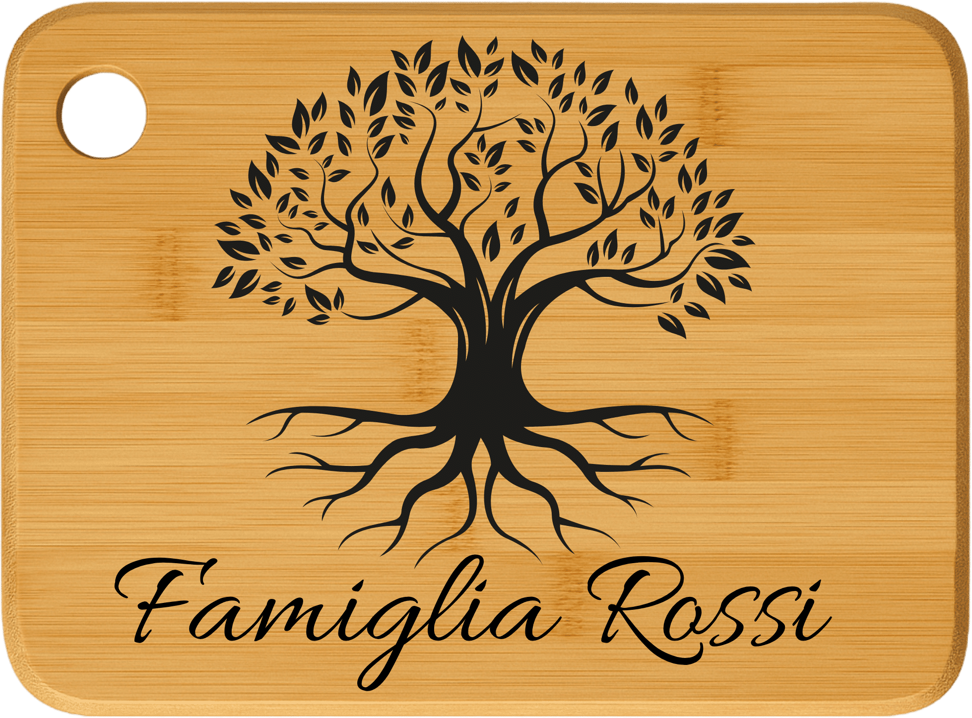 Tagliere in legno famiglia - immagine 4