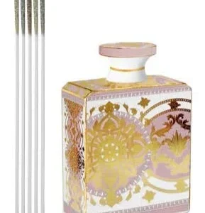 Bottiglia Profumatore Oro Rosa Per Ambiente In Porcellana Linea Gala Baci Milano