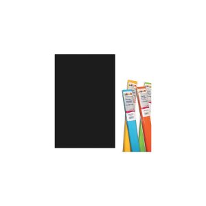 Carta crespa CWR Deco: nero, 50 X 250 cm, 180 g/mq, rotolo da 5 pz.