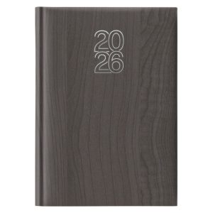 Agenda Giorn. Notabene Vertigo: 14.5 X 20.5 cm, grigio scuro, sabato e domenica abbinati, 2026