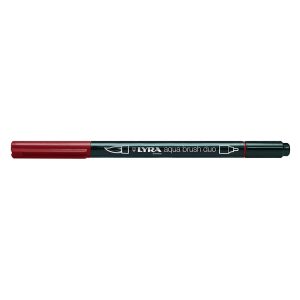 Pennarello Lyra Aqua Brush Duo: rosso di Venezia, ast. app. da 10 u.