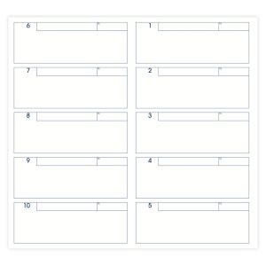 Moduli di Buoni Data Ufficio: blocco di 960 u. (96 fogli × 10 u. per foglio)