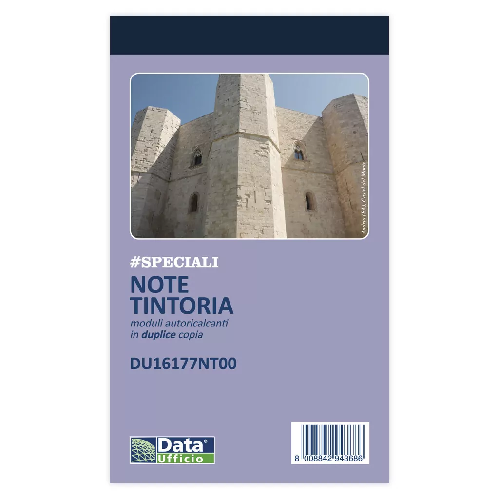 Blocco Data Ufficio note per tintoria: 50 fogli, in duplice copia, autoricalcante, 16.8 X 10 cm - immagine 3