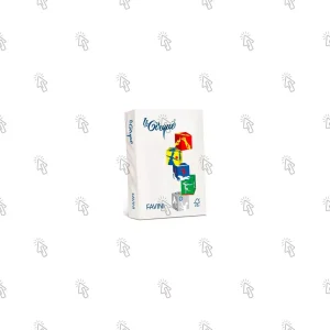 Carta Favini Le Cirque: bianco 01, 21 X 29.7 cm, A4, 160 g/mq, 250 fg.