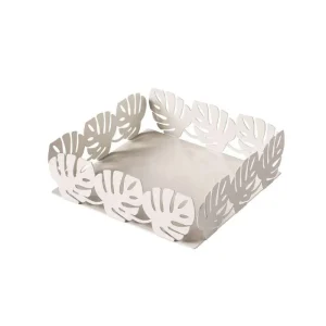 PORTA TOVAGLIOLI TROPICAL BIANCO Metal