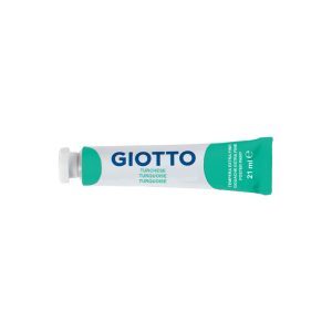 Colori a tempera Giotto Extra Fine: turchese, [18], 21 ml, in tubetto, cf. da 6 u.