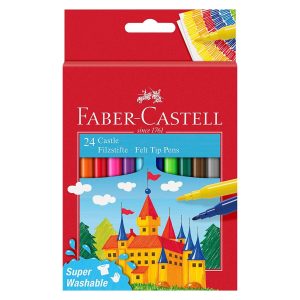 Pennarello Faber-Castell Castello: assortiti, super washable, cf. da 24 pz.