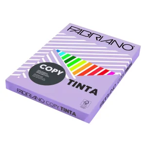 Carta per la stampa Fabriano Copy Tinta Unicolor 200, Colori Tenui: risma di 100 fogli, lavanda