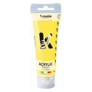 Colore acrilico Toy Color Kreable: giallo, 75 ml, in tubetto