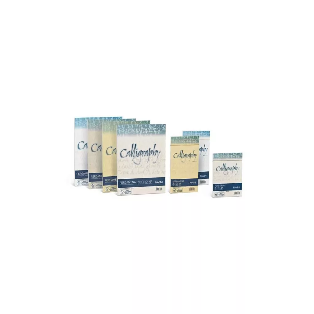 Buste Favini Calligraphy Pergamena: blister con 25 u., 12 × 18 cm, sabbia 02 - immagine 2