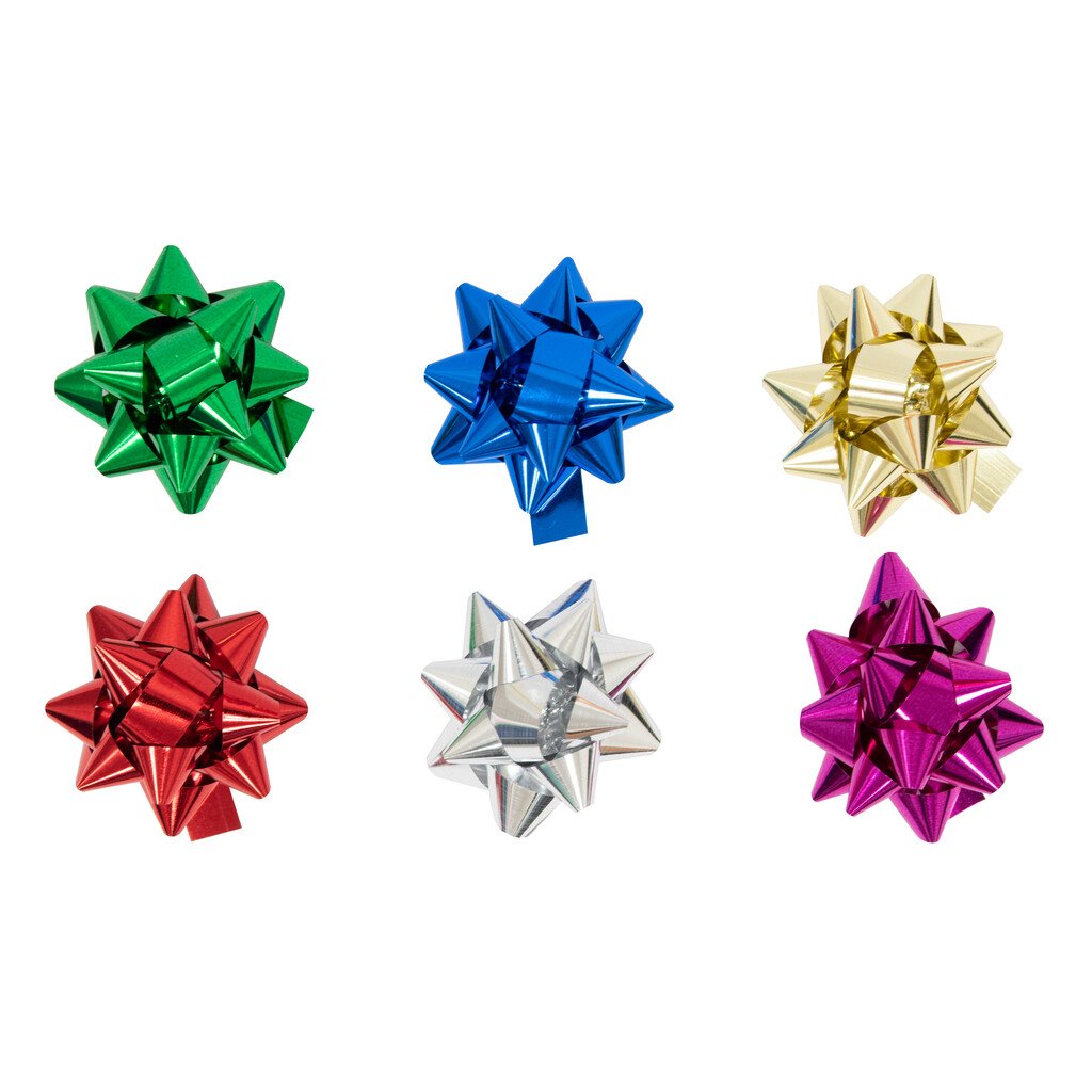 Coccarda Star Pennsylvania: Ø 13 mm, assortito, effetto metallizzato, 88 pz.