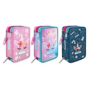 Astuccio 3 Zip Giotto Candy Coll: con corredo
