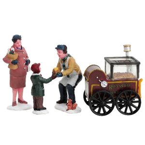 Personaggi Lemax – Lemax roasted chestnut stand, set/4