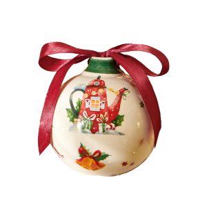 PALLA DI NATALE TEIERA in CERAMICA