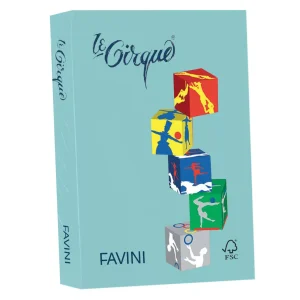 Carta Favini Le Cirque Colori Tenui: azzurro 106, 210 X 297 mm, A4, 80 g/mq, liscia, 500 fg.