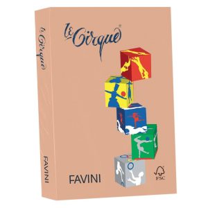 Carta Favini Le Cirque Colori Tenui: salmone 103, 21 X 29.7 cm, 160 g/mq, liscia, 250 fg.