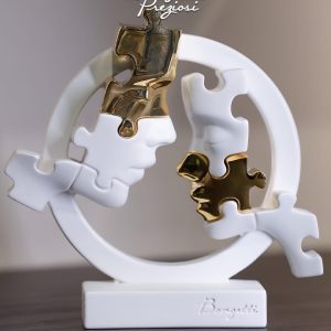 VISI PUZZLE CERCHIO BIANCO ORO