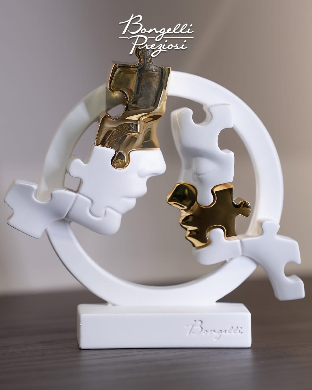 VISI PUZZLE CERCHIO BIANCO ORO