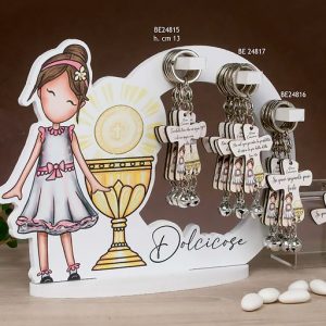 PORTACHIAVI BIMBA PRIMA COMUNIONE DOLCICOSE