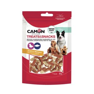 Camon Bocconcini di anatra e merluzzo – Snack per Cani