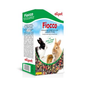 Fiocco – Alimento completo conigli nani, cavie e porcellini d’india 800g