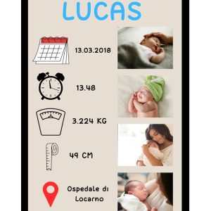 Poster Personalizzato “Neonato”