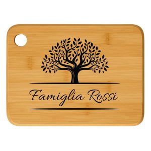Tagliere in legno famiglia