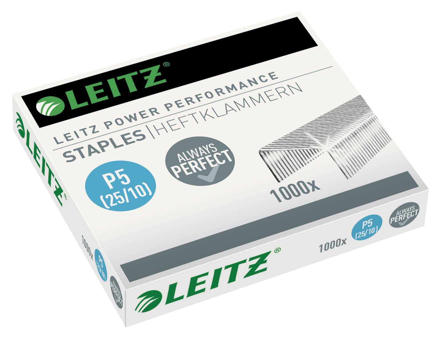 LEITZ Graffette P5 25/10 mm 5574-00-00 zincate 1000 pezzi - immagine 2