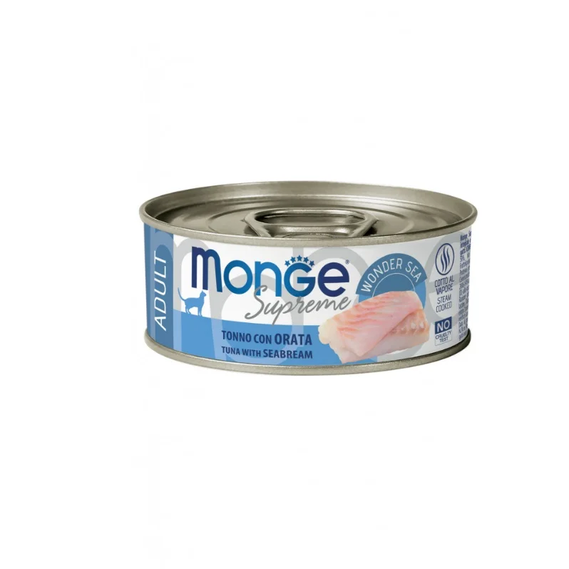 MONGE SUPREME ADULT TONNO ORATA gr.80 6 lattine