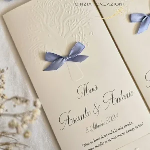 Menu matrimonio albero della vita M001