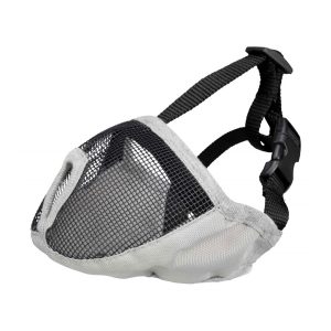 Museruola per cani con il muso corto in tessuto