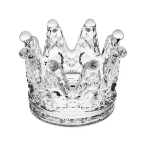 Bomboniera vetro forma corona cm 7 h5