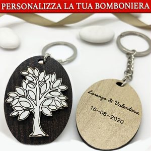 PORTACHIAVI ALBERO DELLA VITA PERSONALIZZATO