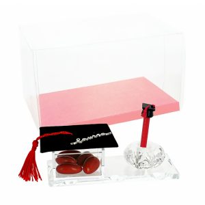 PORTAPENNA CRISTALLO CON TOCCO NERO