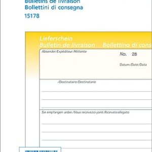 SIMPLEX Bolla di consegna D/F/I A6 15176 giallo/rosa/bianco 50×3 fogli
