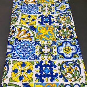 STOFFA FANTASIA AMALFI BLU