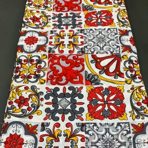 STOFFA FANTASIA AMALFI ROSSA