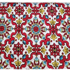 STOFFA MAIOLICA ROSSA