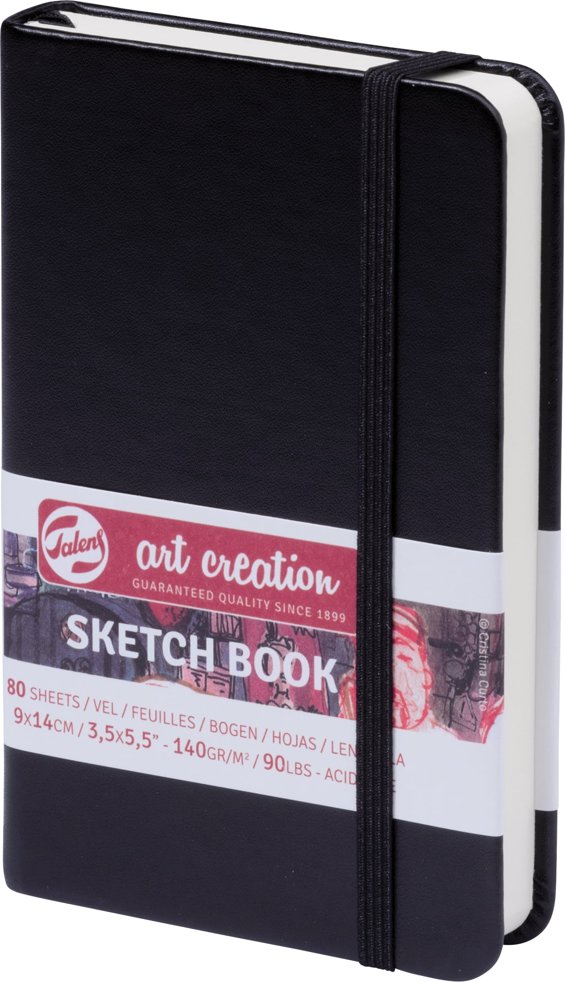 TALENS Libro schizzo 9x14cm 9314001M Art Creation - immagine 2