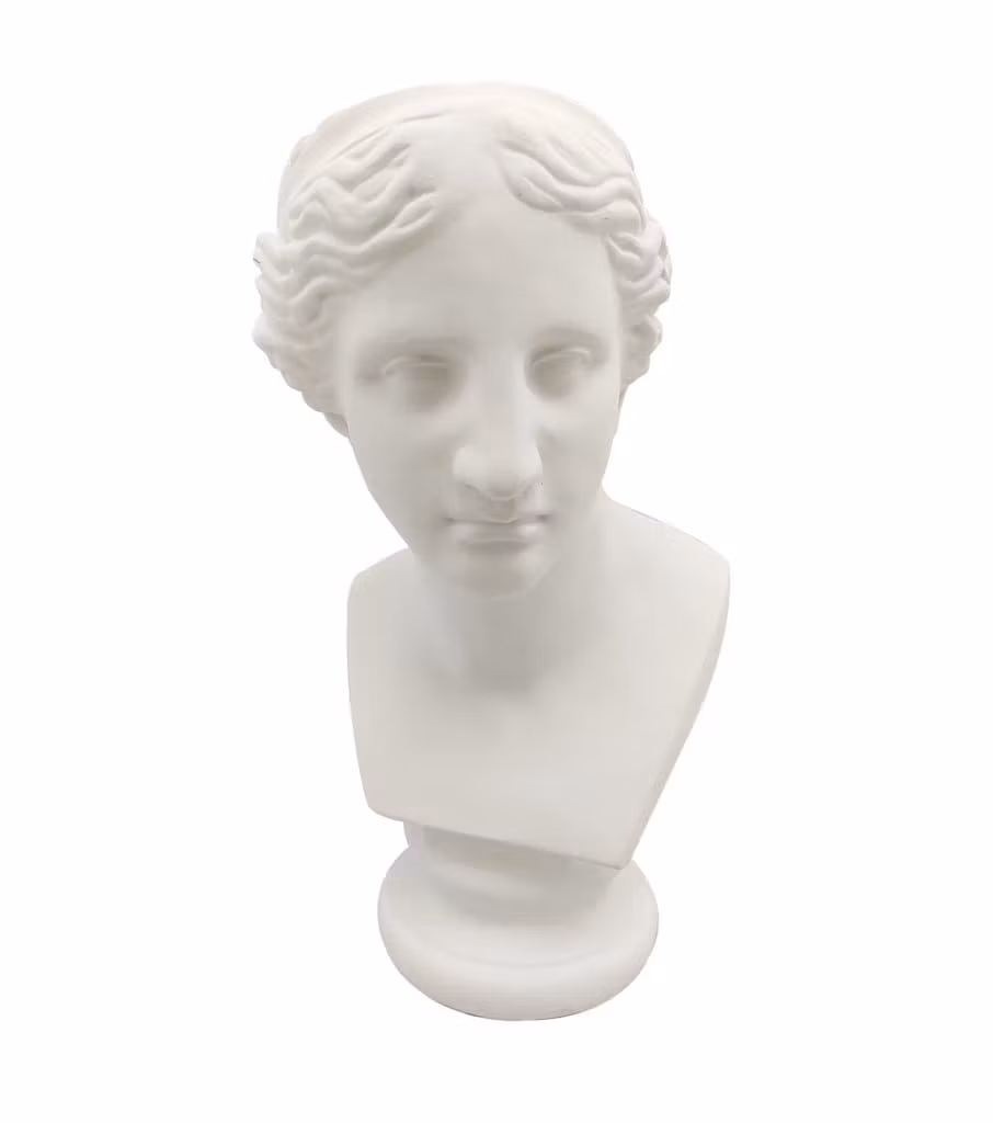 Mezzobusto vaso testa di donna antica roma h 58 cm bianco