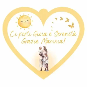 Cuoricino in forex con dedica mamma “gioia e serenità”