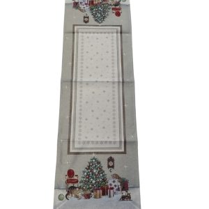 Runner striscia Caminetto Lurex in Gobelin 135x45cm