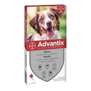 ADVANTIX CANI 10 – 25 KG 4 pipette