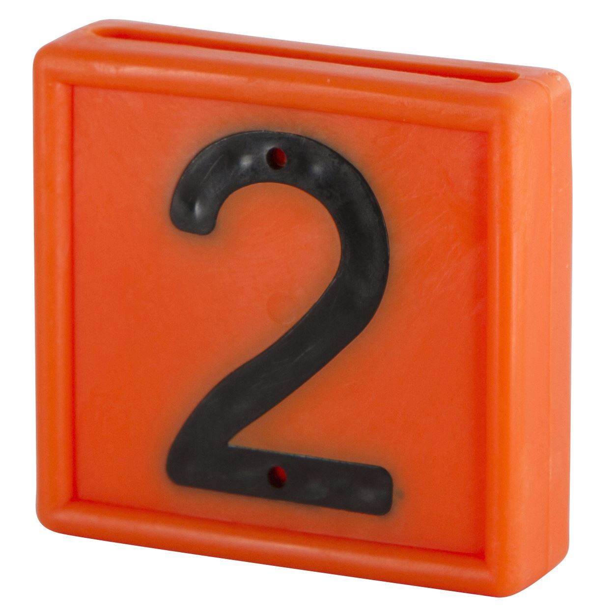 Numeri identificativi arancio 0-9 conf.10 pz. - immagine 5
