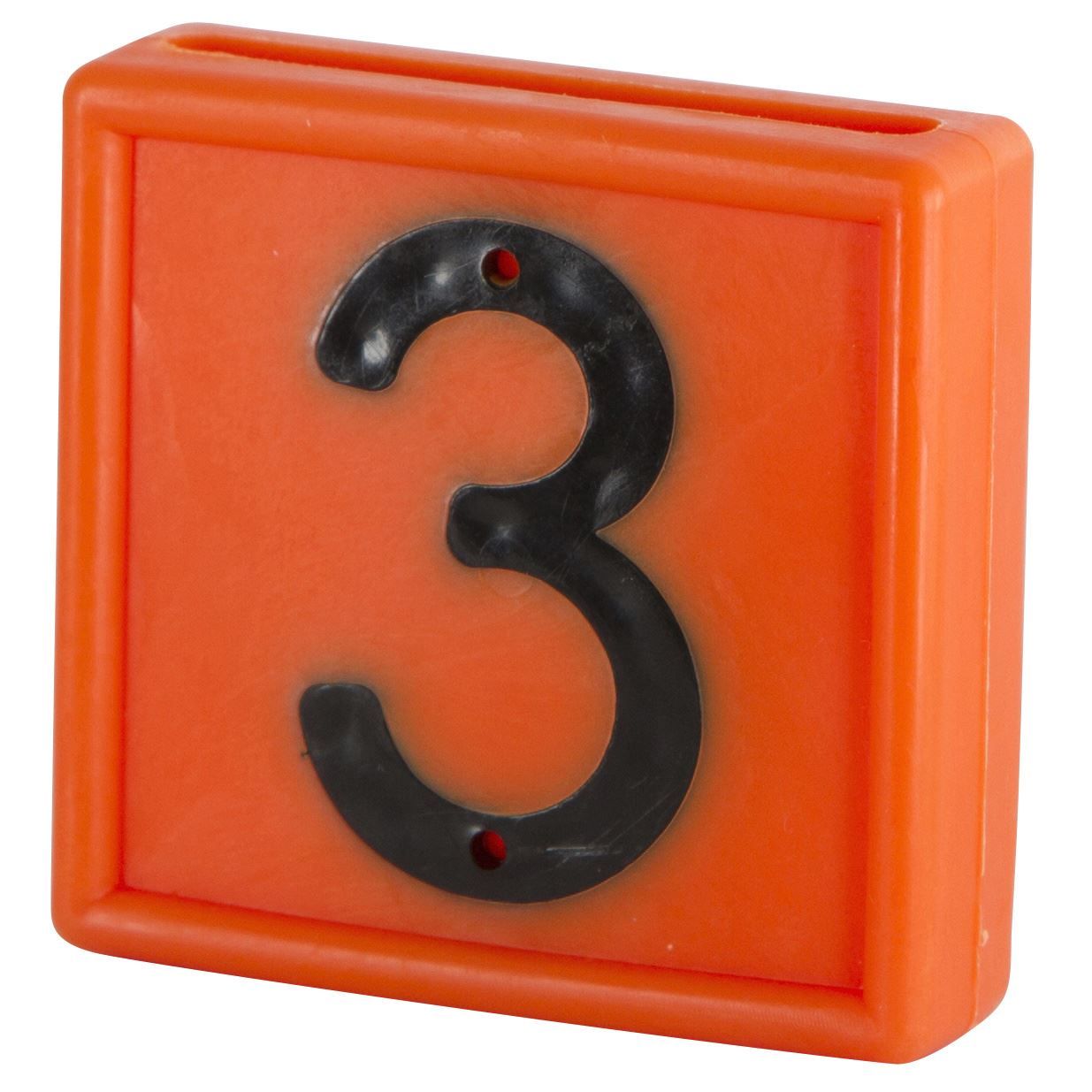 Numeri identificativi arancio 0-9 conf.10 pz. - immagine 6